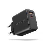 AXAGON ACU-PQ45 GaN nabíječka do sítě 45W, 2x port (USB-A + USB-C), PD3.0/PPS/QC4+/SFC 2.0/AFC/Apple