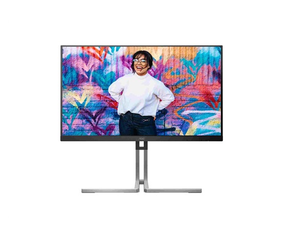 AOC MT IPS LCD WLED 27" Q27U3CV - IPS QUANTUM DOT COLOR, 2560x1440, HDMI, DP, USB-C, USB 3.2, RJ45, pivot, repro