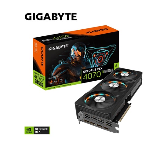 GIGABYTE VGA NVIDIA GeForce RTX 4070 Ti SUPER GAMING OC 16G, 16G GDDR6X, 3xDP, 1xHDMI