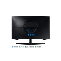 SAMSUNG MT LED LCD Gaming Monitor 32" Odyssey LS32CG552EUXEN -prohnutý, VA,1ms,165Hz,2560x1440,HDMI,Display Port