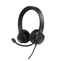 TRUST sluchátka s mikrofonem Ayda PC headset, USB, EKO Produkt, Noise-Cancelling