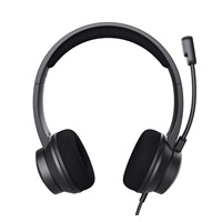 TRUST sluchátka s mikrofonem Ayda PC headset, USB, EKO Produkt, Noise-Cancelling