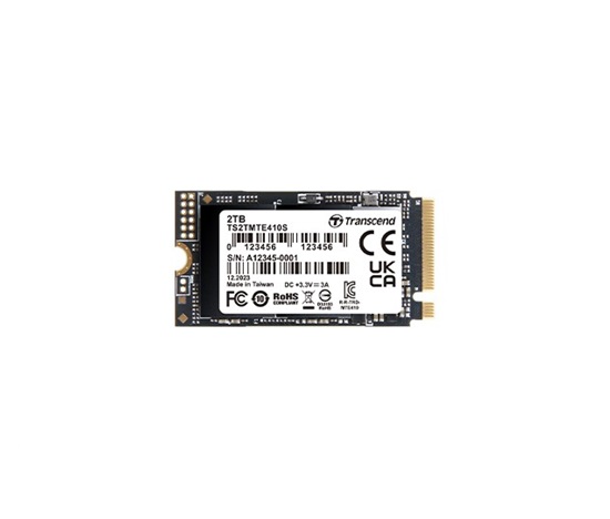 TRANSCEND SSD 512GB 410S, M.2 2242, PCIe Gen4x4, NVMe, 3D TLC, DRAM-less