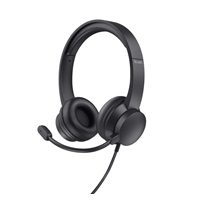 TRUST sluchátka s mikrofonem Ayda PC headset, USB