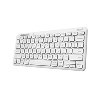 TRUST klávesnice LYRA, Bezdrátová klávesnice, US, bílá