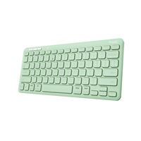 TRUST klávesnice LYRA, Bezdrátová klávesnice, US, zelená