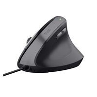 TRUST myš Bayo II Ergonomická vertikální myš, USB, černá
