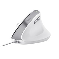 TRUST myš Bayo II Ergonomická vertikální myš, USB, bílá