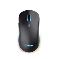 TRUST myš GXT926 Redex II Gaming Mouse, Bezdrátová, laserová, RGB, černá