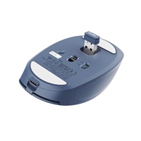 TRUST Myš OZAA, Bezdrátová, modrá