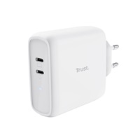 TRUST nabíječka MAXO 65W, 2x USB-C, bílá