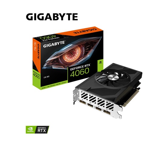 BAZAR - GIGABYTE VGA NVIDIA GeForce RTX 4060 D6 8G, RTX 4060, 8GB GDDR6, 2xDP, 2xHDMI - Po opravě (Bez příšlušenství)