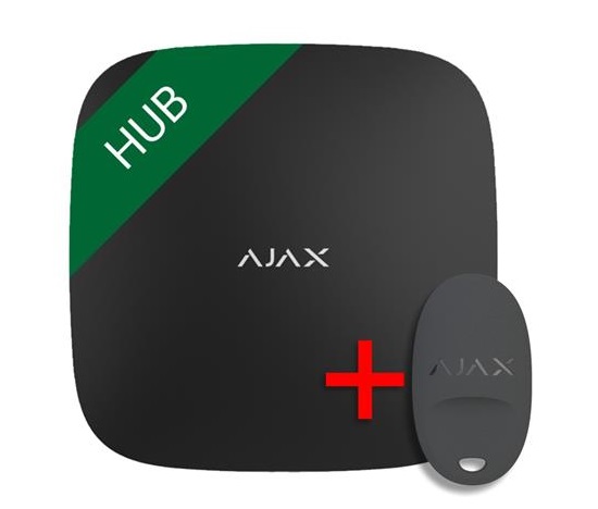 Ajax Hub black + DÁREK ZDARMA - Ajax SpaceControl black