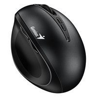 GENIUS myš Ergo 8300S Black/ vertikální/ 1600 dpi/ bezdrátová/ 7tlačítek/ tichá/ černá – náhled 1