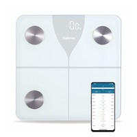 Salente SlimFit, osobní diagnostická fitness váha, Bluetooth, bílá