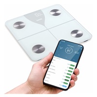 Salente SlimFit, osobní diagnostická fitness váha, Bluetooth, bílá
