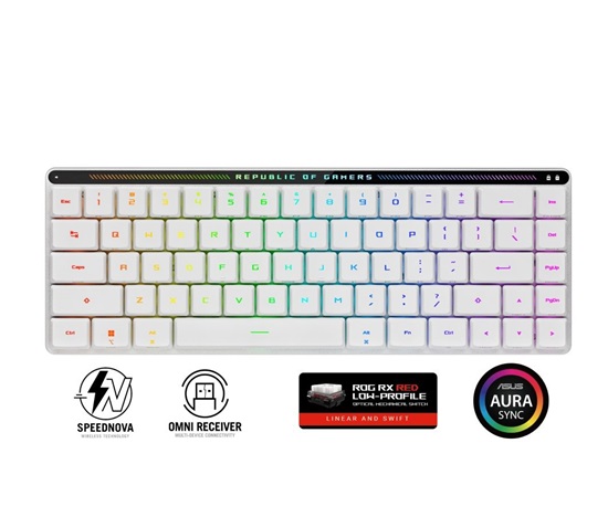 ASUS klávesnice ROG FALCHION RX Low profile (ROG NX Snow), US