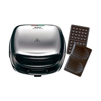 Tefal Snack Time SW341D12 toustovač, 2v1, 700 W, vyměnitelné plotny, bezpečnostní západka