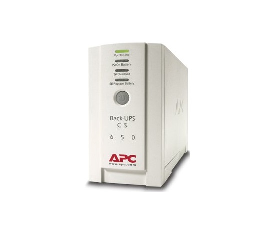 APC -poškozený obal a UPS škrábanec- Back-UPS CS 650 USB/Serial 230V (400W) - poškozený obal