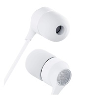 3mk sluchátka - Wired Earphones USB-C, bílá
