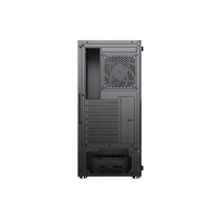 1stCOOL skříň GAMER 4, Mid tower, AU, USB 3.0, USB-C, 2x120mm, průhledná bočnice, bez zdroje, černá