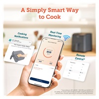 Cosori Dual Blaze 6.4L SMART horkovzdušná  fritéza + 5x špíz a gril. rošt, black