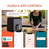 Cosori Dual Blaze 6.4L SMART horkovzdušná  fritéza + 5x špíz a gril. rošt, black