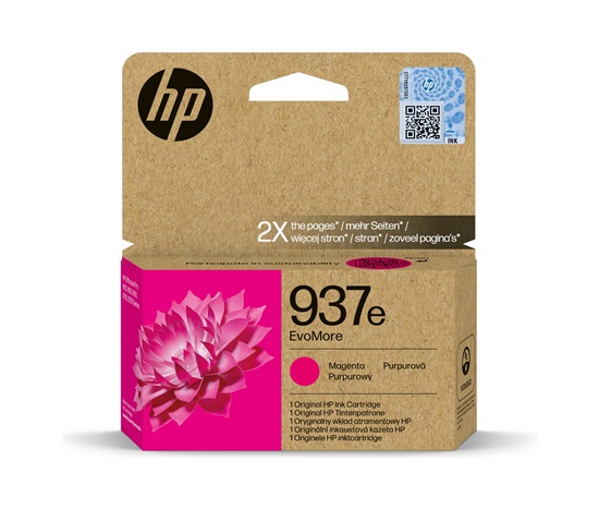 HP 937e EvoMore Magenta Original Ink Cartridge (1,650 pages)