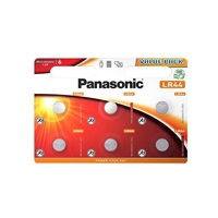 Panasonic knoflíková baterie LR44EL/6BP (Blistr 6 ks)