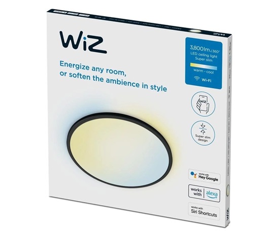 PHILIPS WiZ SuperSlim Stmívatelné stropní svítidlo 32W - černá
