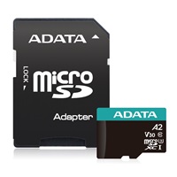 ADATA MicroSDXC karta 512GB Premier Pro UHS-I V30S (R:100/W:80 MB/s) + SD adaptér