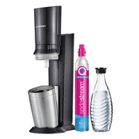 SodaStream Crystal 3.0 výrobník sody, 0,6l skleněná karafa, bombička s CO2, černý