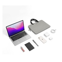 tomtoc Light-A21 Dual-color Slim Laptop Handbag, 13,5 Inch - Gray