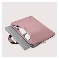 tomtoc Light-A21 Dual-color Slim Laptop Handbag, 13,5 Inch - Raspberry
