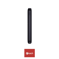 C-TECH Powerbanka 10000mAh, Li-Pol, 22,5W, USB-C/USB-A/micro USB