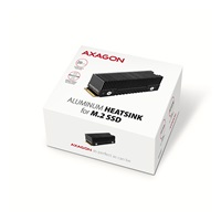 AXAGON CLR-M2XT, hliníkový pasivní chladič pro jedno i oboustranný M.2 SSD disk, výška 20 mm