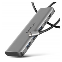 AXAGON HMC-5H, USB 5Gbps hub, 3x USB-A, HDMI 4k/30Hz, PD 100W, kabel USB-C 100cm