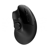 EVOLVEO Vertikální myš TwinVerti, Ergonomická myš, 2.4GHz, Bluetooth, černá