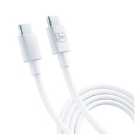 3mk datový kabel - Hyper Cable C to C 100W 1.2m, bílá