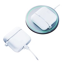 3mk silikonové pouzdro Silicone AirPods Case pro AirPods 2 gen., bílá