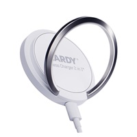 3mk bezdrátová nabíječka - Hardy Wireless Charger 2in1 s funkcí stojánku, 15w, bílá