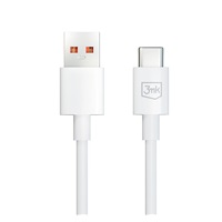 3mk datový kabel - Hyper Cable A to C 1.2m 3A, bílá