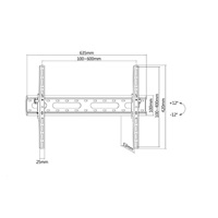 Naklápěcí držák Tv Fiber Novelty FN45T