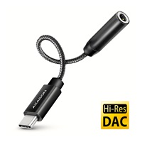 AXAGON ADA-HC, USB-C na 3.5mm jack - Hi-Res DAC audio adaptér, 384kHz/32bit, stereo