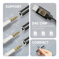 AXAGON ADA-HC, USB-C na 3.5mm jack - Hi-Res DAC audio adaptér, 384kHz/32bit, stereo