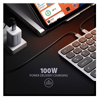 AXAGON HMC-KB-CS, USB 5Gbps hub s CZ/SK klávesnicí, HDMI 4K/60Hz, 3x USB-A, SD/mSD, audio, PD 100W, kabel USB-C 60cm