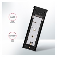 AXAGON EEM2-UB2, USB-C 10Gbps - M.2 NVMe SSD ARROW box, černý