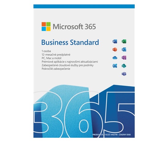 PROMO 5PK Microsoft 365 Business Standard SK (1rok) + poukázka Pluxee 80 EUR