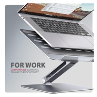 AXAGON STND-LQ, hliníkový HQ stojan pro notebooky 10" - 16", nastavitelná výška a úhel