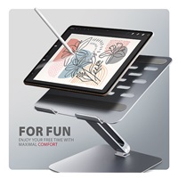 AXAGON STND-LQ, hliníkový HQ stojan pro notebooky 10" - 16", nastavitelná výška a úhel